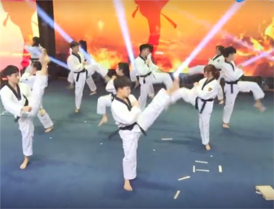 湖南省跆拳道示范团（2020年颁奖晚会表演）